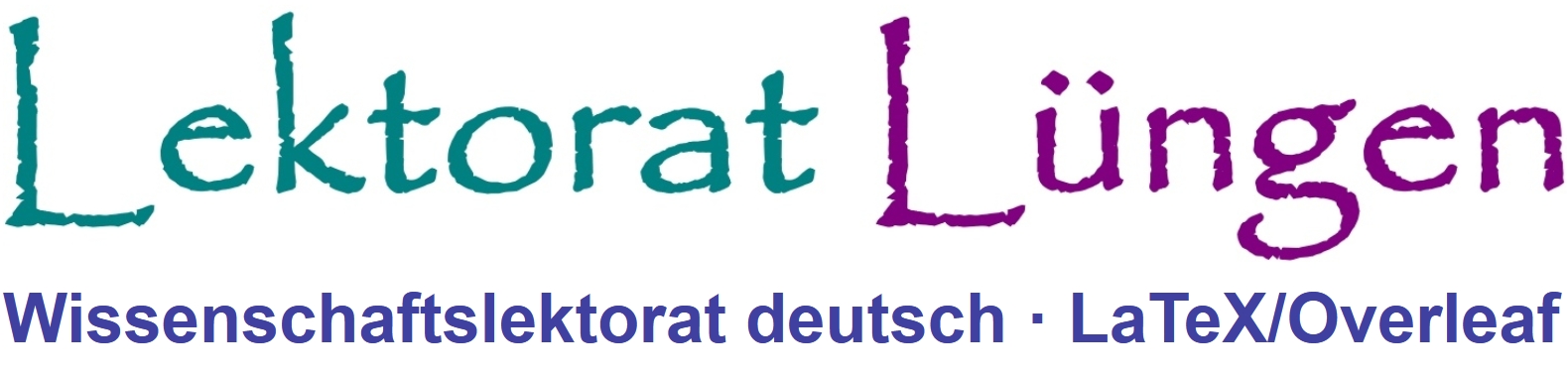 Logo: Lektorat L�ngen Wissenschaftslektorat LaTeX/Overleaf
